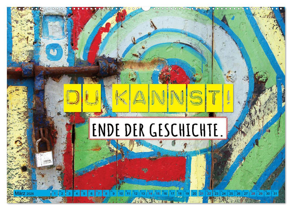 Erfolg hat 3 Buchstaben TUN (CALVENDO Wandkalender 2026)