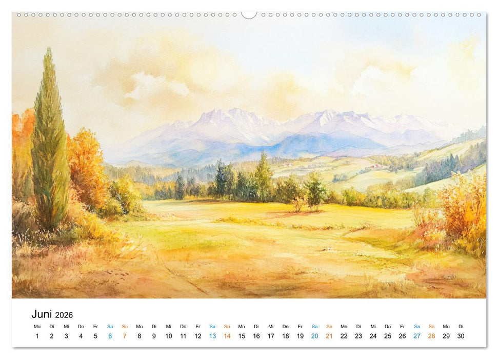 Bucolische Landschaften (CALVENDO Premium Wandkalender 2026)