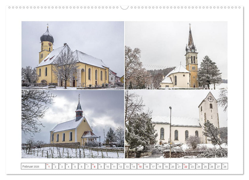 Gotteshäuser am Bodensee (CALVENDO Premium Wandkalender 2026)