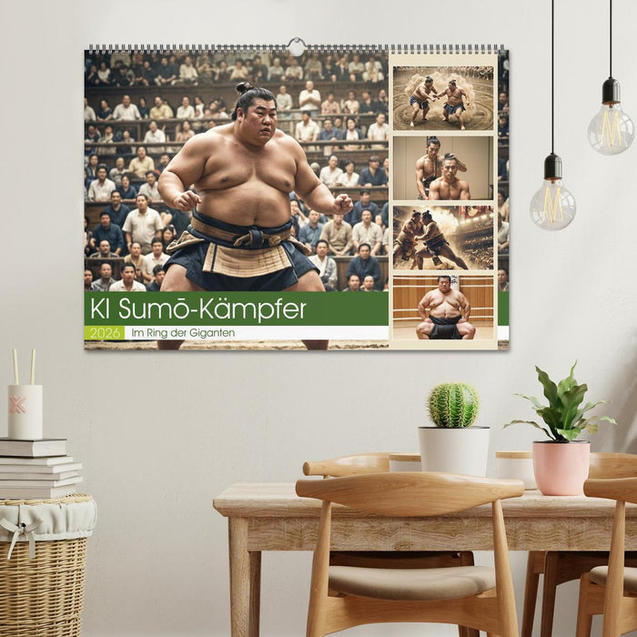 KI Sumo-Kämpfer Im Ring der Giganten (CALVENDO Wandkalender 2026)