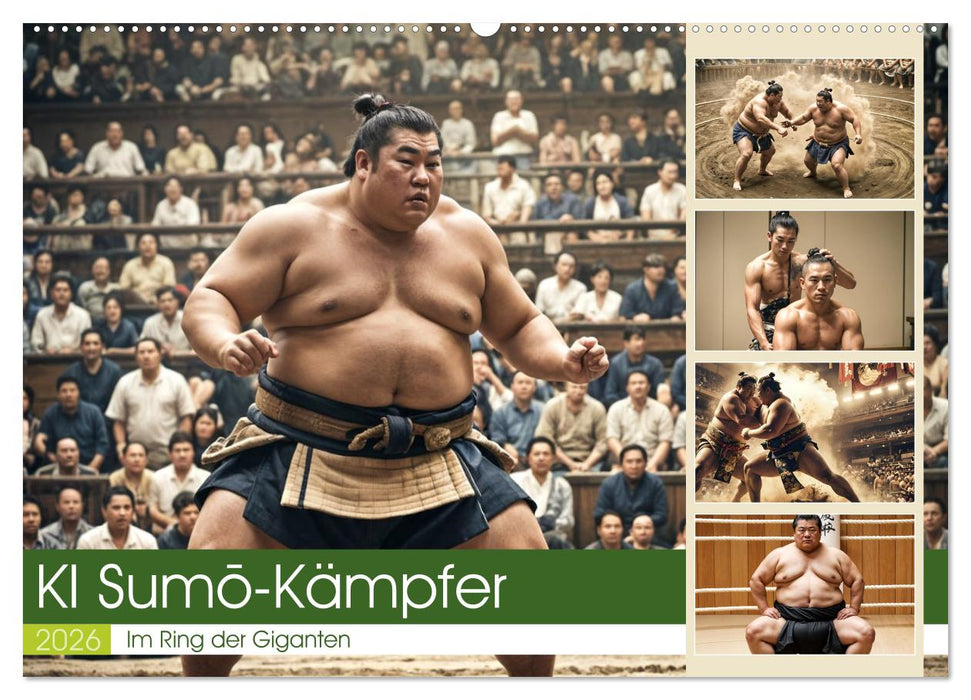 KI Sumo-Kämpfer Im Ring der Giganten (CALVENDO Wandkalender 2026)