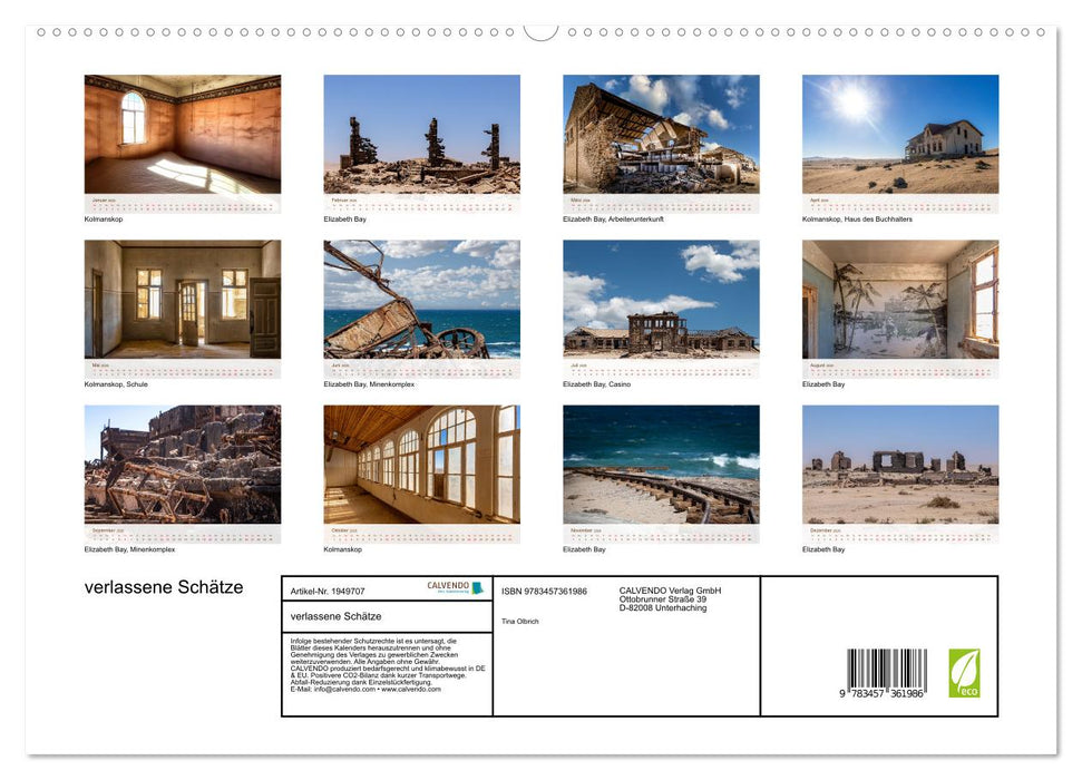 verlassene Schätze (CALVENDO Premium Wandkalender 2026)