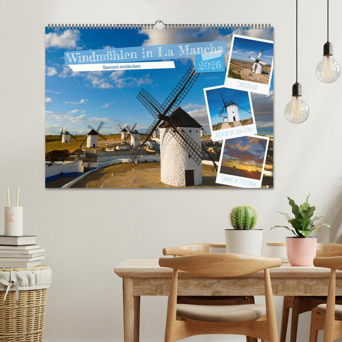 Windmühlen in La Mancha (CALVENDO Wandkalender 2026)