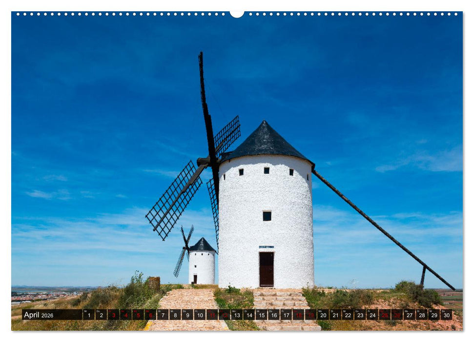 Windmühlen in La Mancha (CALVENDO Wandkalender 2026)