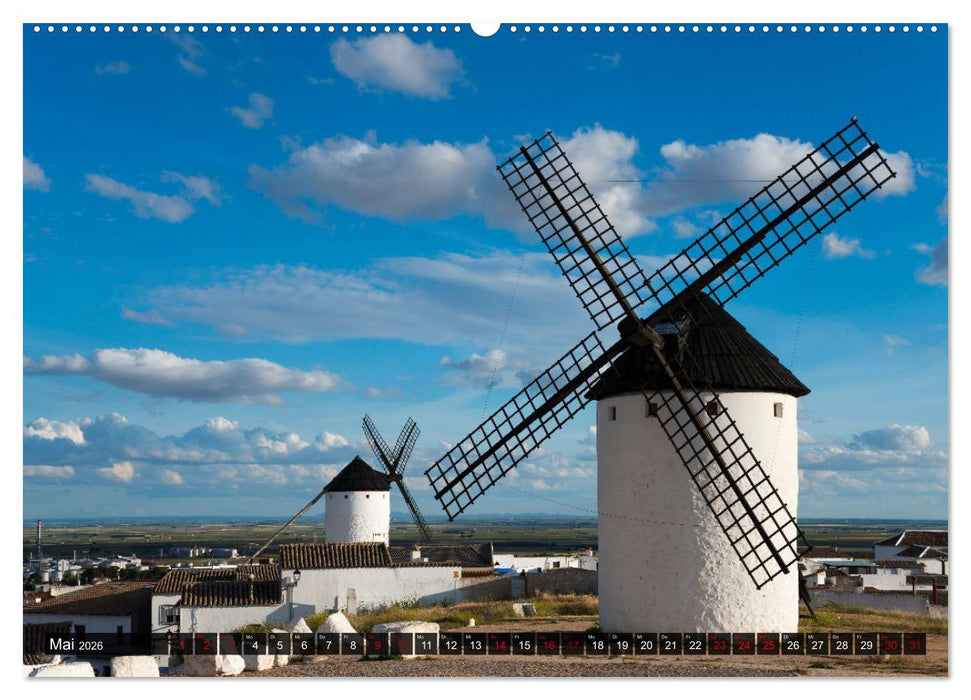 Windmühlen in La Mancha (CALVENDO Wandkalender 2026)