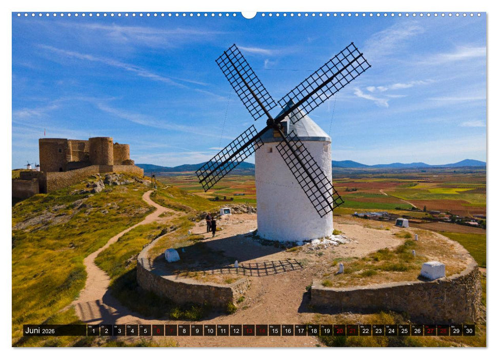 Windmühlen in La Mancha (CALVENDO Wandkalender 2026)
