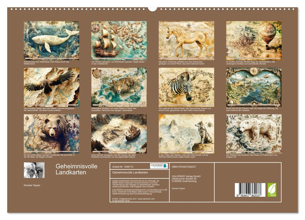 Geheimnisvolle Landkarten (CALVENDO Premium Wandkalender 2026)