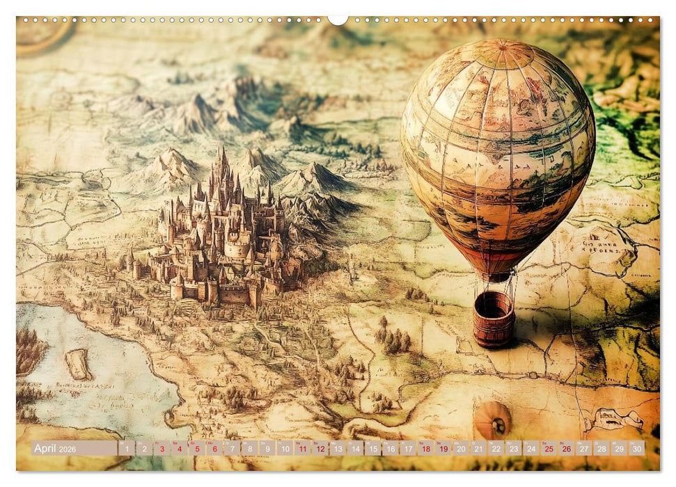 Geheimnisvolle Landkarten (CALVENDO Premium Wandkalender 2026)