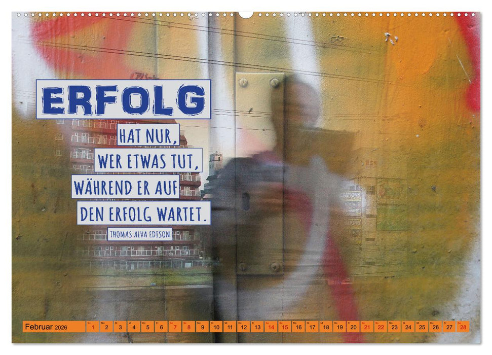Erfolg hat 3 Buchstaben TUN (CALVENDO Premium Wandkalender 2026)