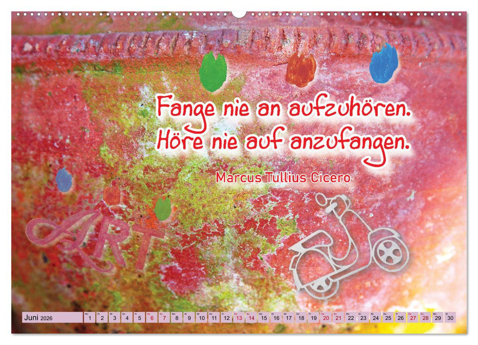 Erfolg hat 3 Buchstaben TUN (CALVENDO Premium Wandkalender 2026)