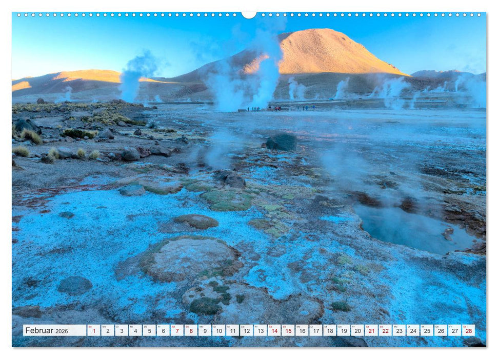 Magie dieses Südamerikanischen Landes, Chile (CALVENDO Wandkalender 2026)