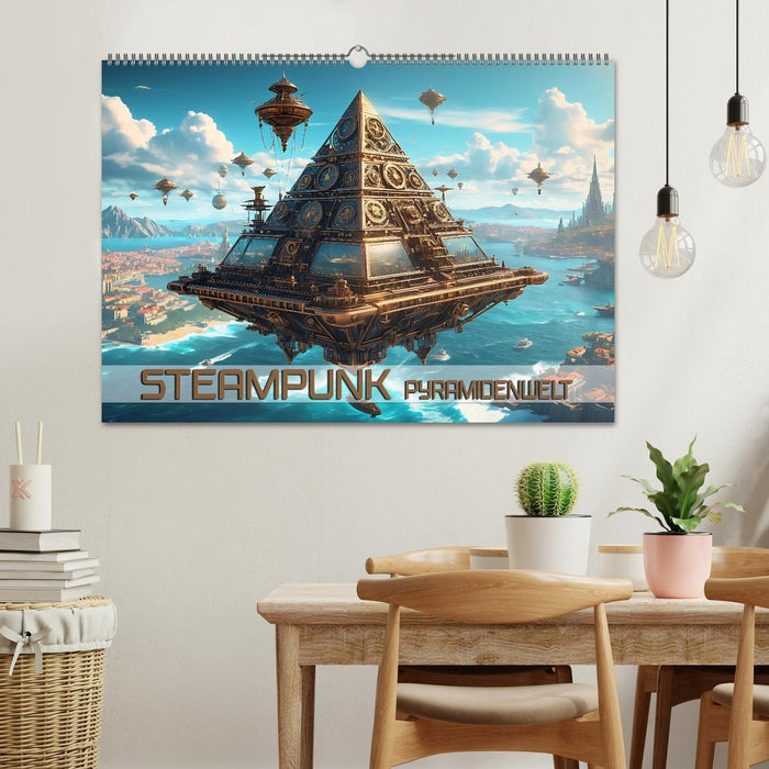 Steampunk Pyramidenwelt (CALVENDO Wandkalender 2026)