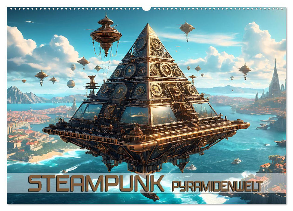 Steampunk Pyramidenwelt (CALVENDO Wandkalender 2026)