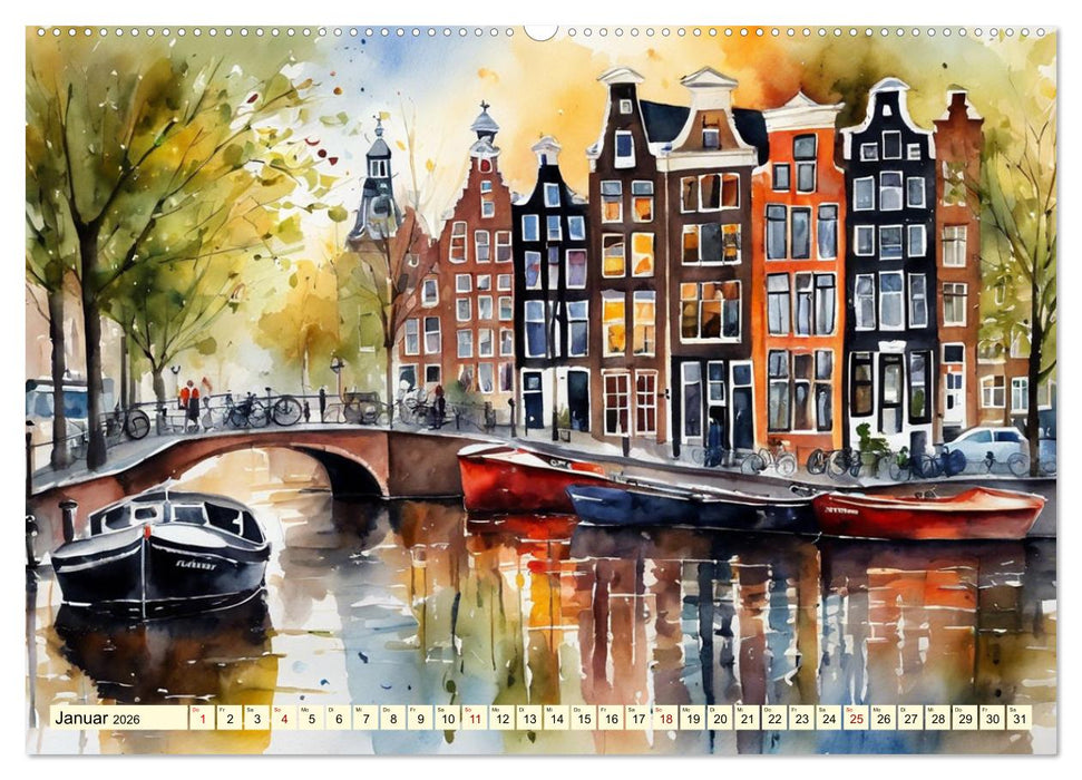 Zauberhafte Niederlande (CALVENDO Premium Wandkalender 2026)