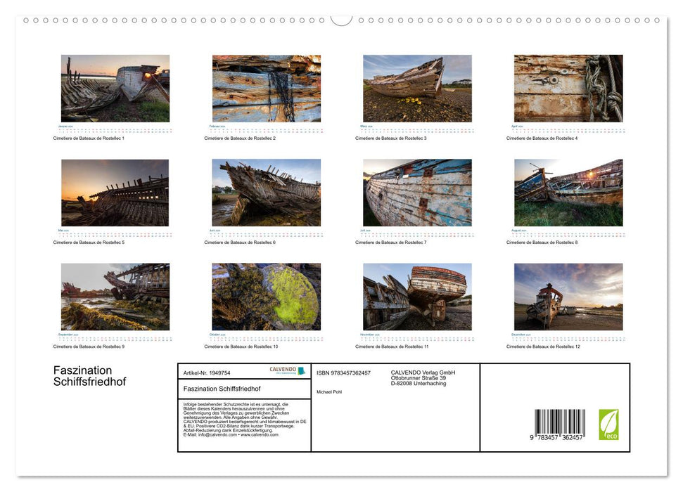 Faszination Schiffsfriedhof (CALVENDO Premium Wandkalender 2026)