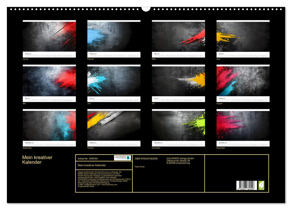 Mein kreativer Kalender (CALVENDO Wandkalender 2026)