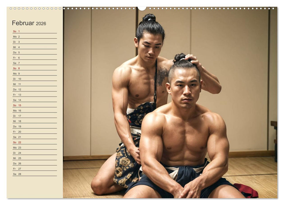 KI Sumo-Kämpfer Im Ring der Giganten (CALVENDO Premium Wandkalender 2026)