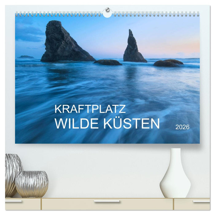 Kraftplatz Wilde Küsten (CALVENDO Premium Wandkalender 2026)
