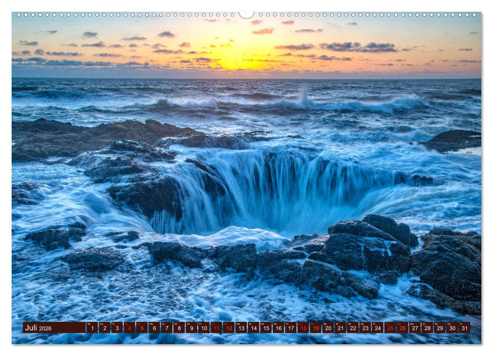 Kraftplatz Wilde Küsten (CALVENDO Premium Wandkalender 2026)