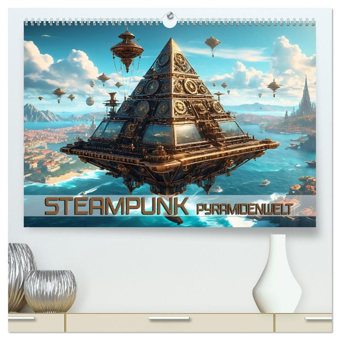 Steampunk Pyramidenwelt (CALVENDO Premium Wandkalender 2026)