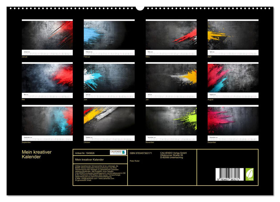 Mein kreativer Kalender (CALVENDO Premium Wandkalender 2026)