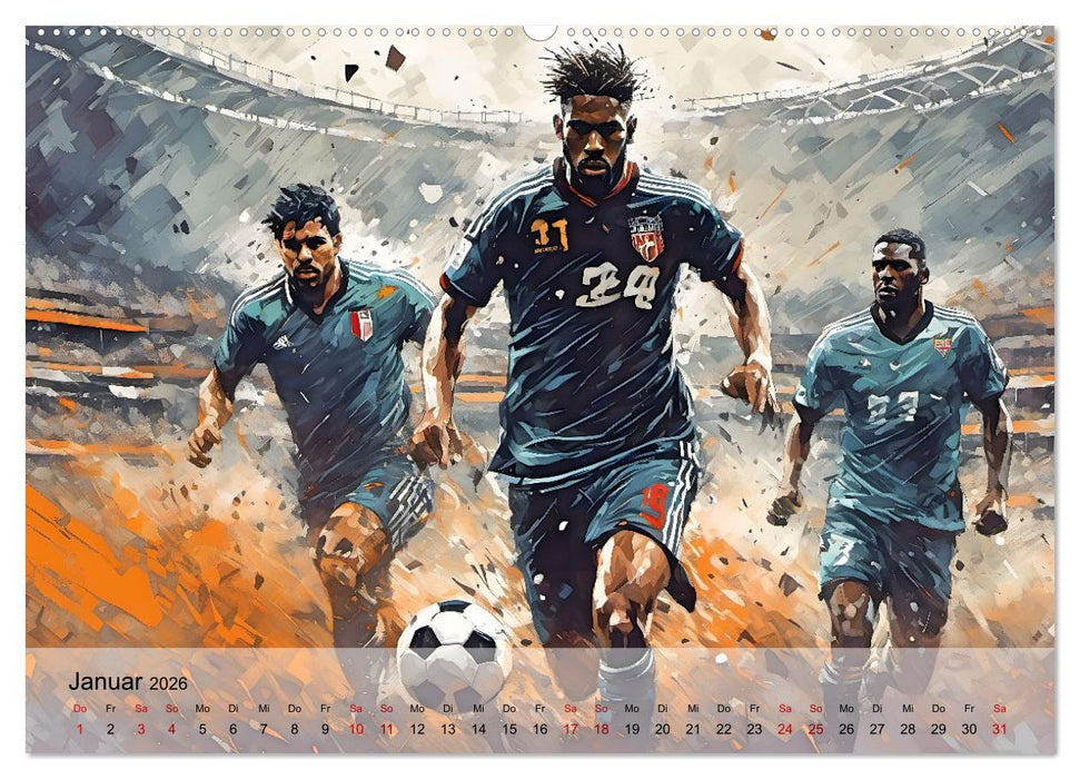 Fußball - Finale (CALVENDO Premium Wandkalender 2026)