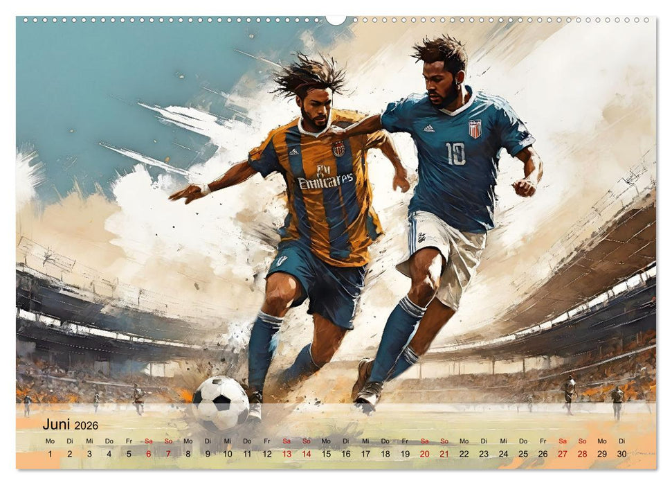 Fußball - Finale (CALVENDO Premium Wandkalender 2026)