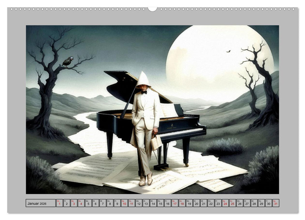 Surreale Partituren (CALVENDO Wandkalender 2026)