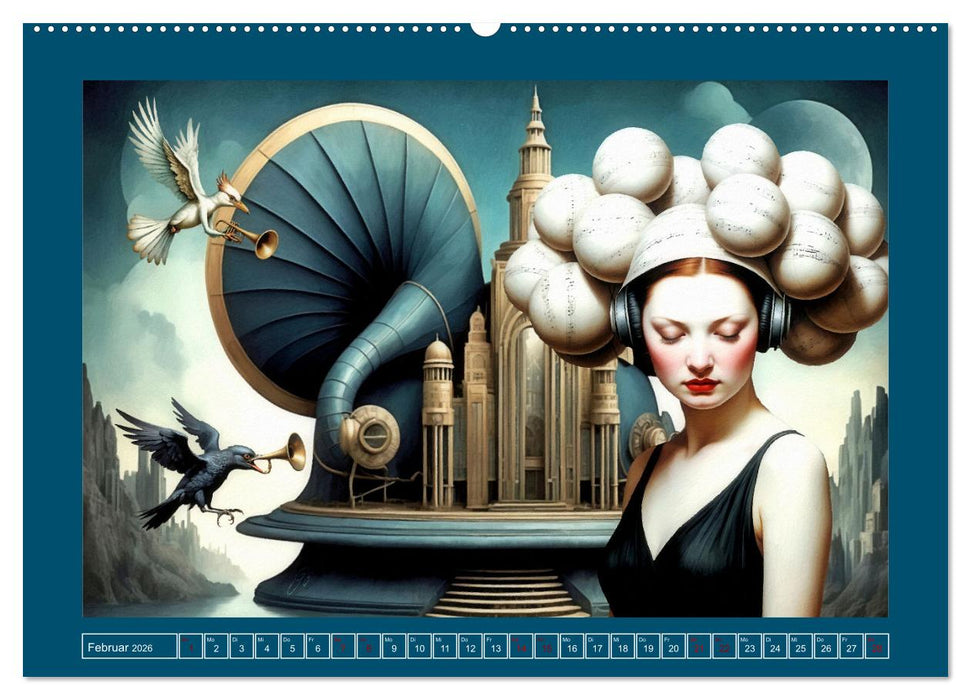 Surreale Partituren (CALVENDO Wandkalender 2026)