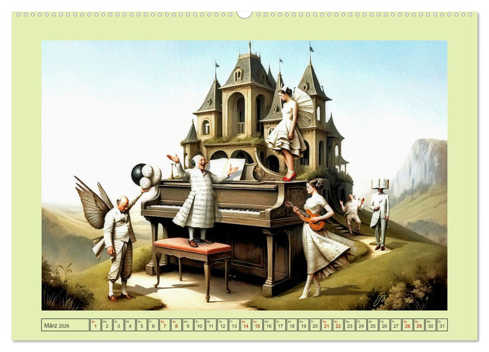 Surreale Partituren (CALVENDO Wandkalender 2026)