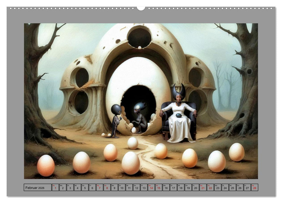 Eigenartiges Ei-Land (CALVENDO Wandkalender 2026)