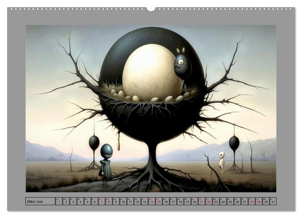 Eigenartiges Ei-Land (CALVENDO Wandkalender 2026)