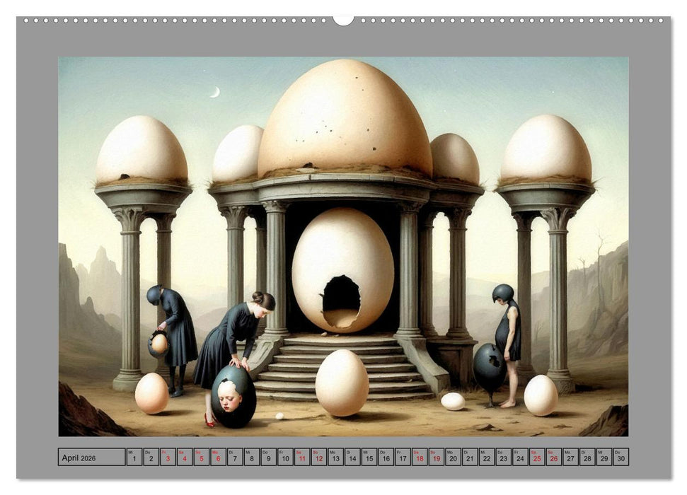 Eigenartiges Ei-Land (CALVENDO Wandkalender 2026)