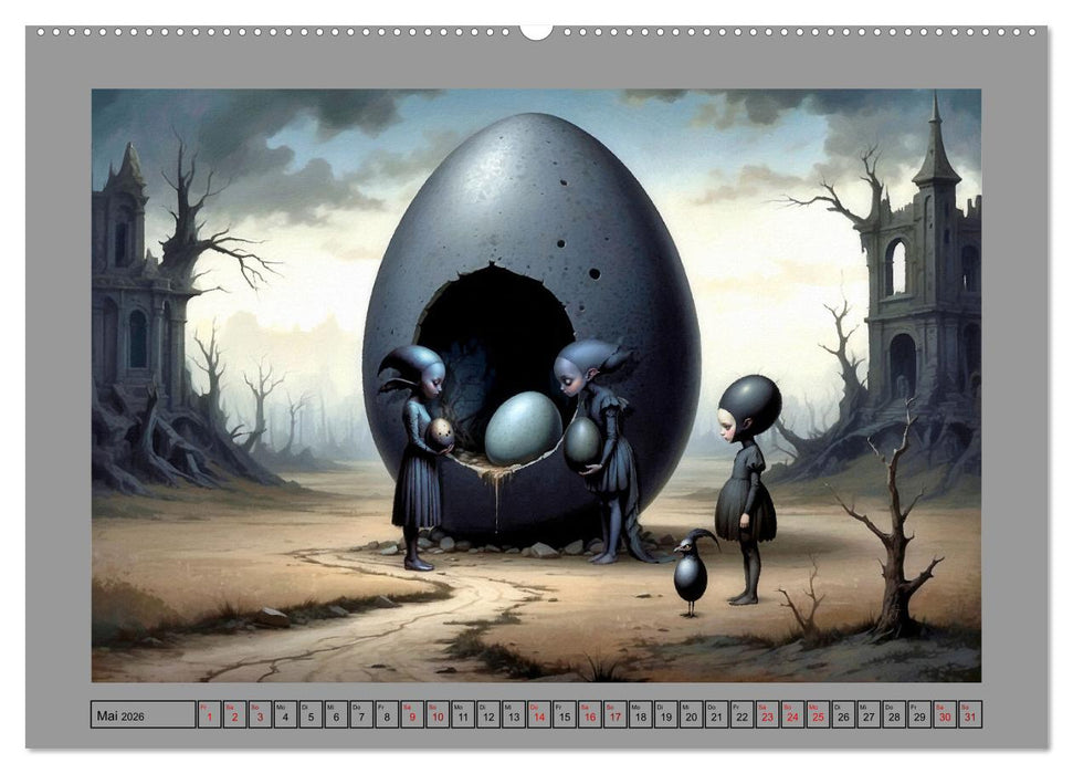 Eigenartiges Ei-Land (CALVENDO Wandkalender 2026)