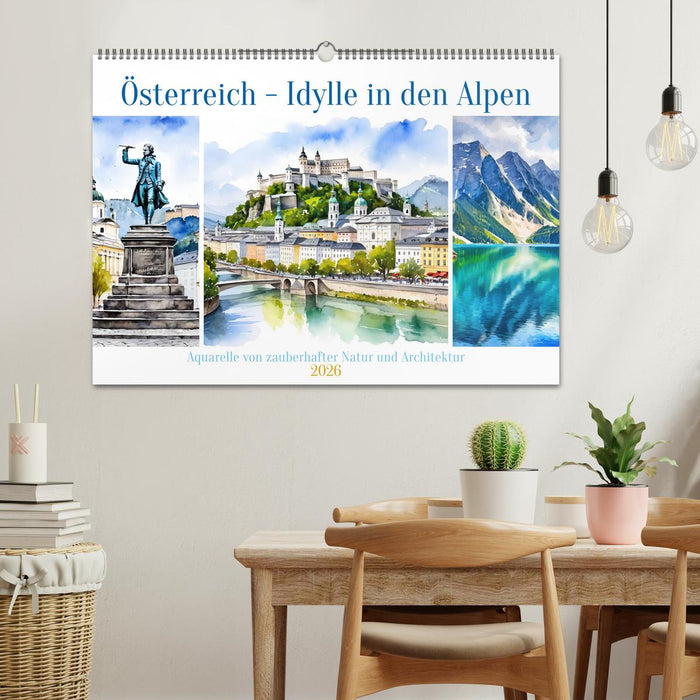 Österreich - Idylle in den Alpen (CALVENDO Wandkalender 2026)