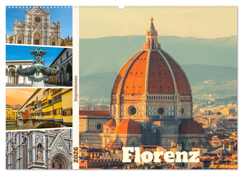 Florenz - Impressionen (CALVENDO Wandkalender 2026)