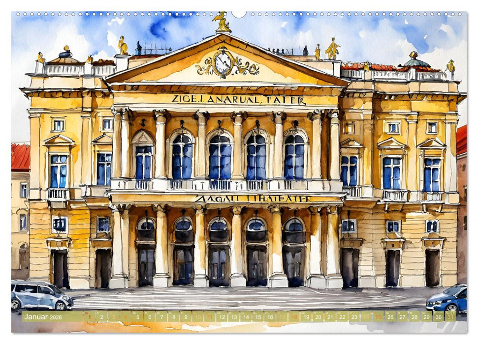 Urlaubsparadies Kroatien (CALVENDO Premium Wandkalender 2026)