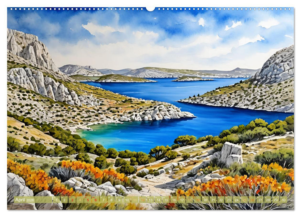 Urlaubsparadies Kroatien (CALVENDO Premium Wandkalender 2026)