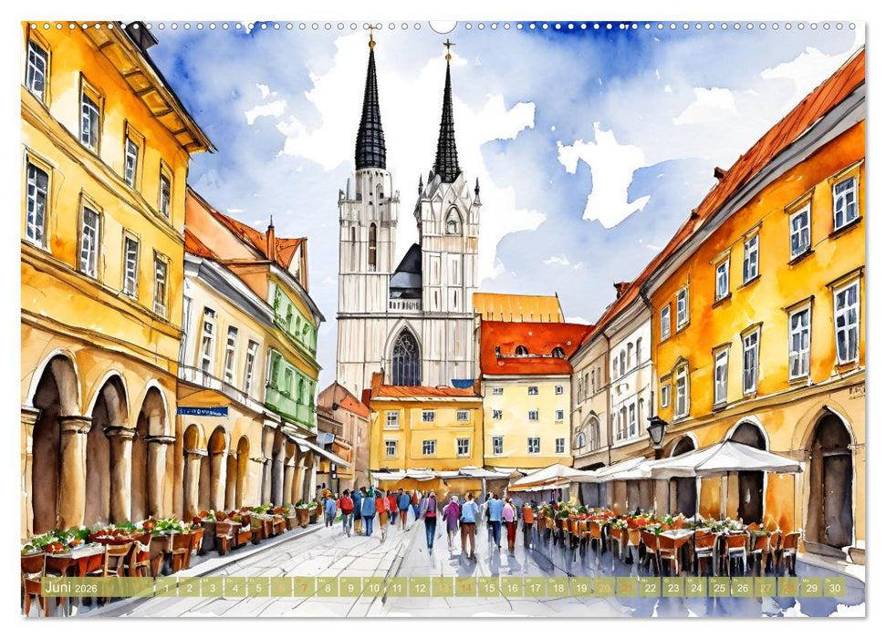 Urlaubsparadies Kroatien (CALVENDO Premium Wandkalender 2026)