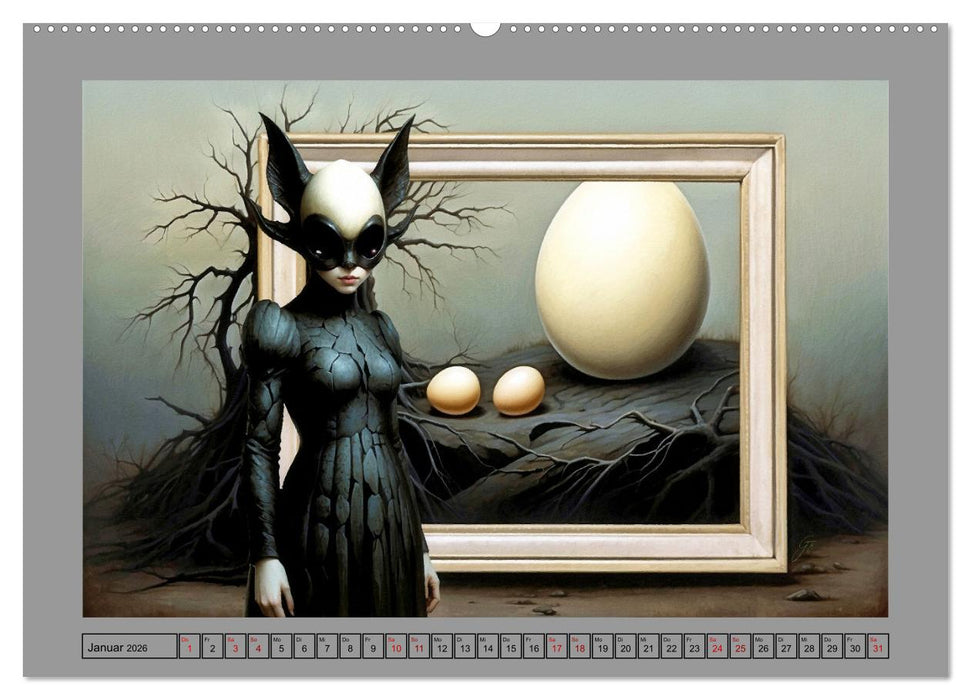 Eigenartiges Ei-Land (CALVENDO Premium Wandkalender 2026)