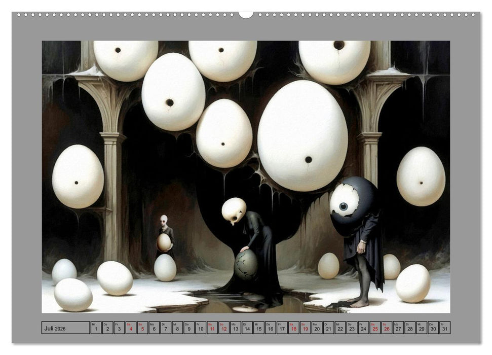 Eigenartiges Ei-Land (CALVENDO Premium Wandkalender 2026)