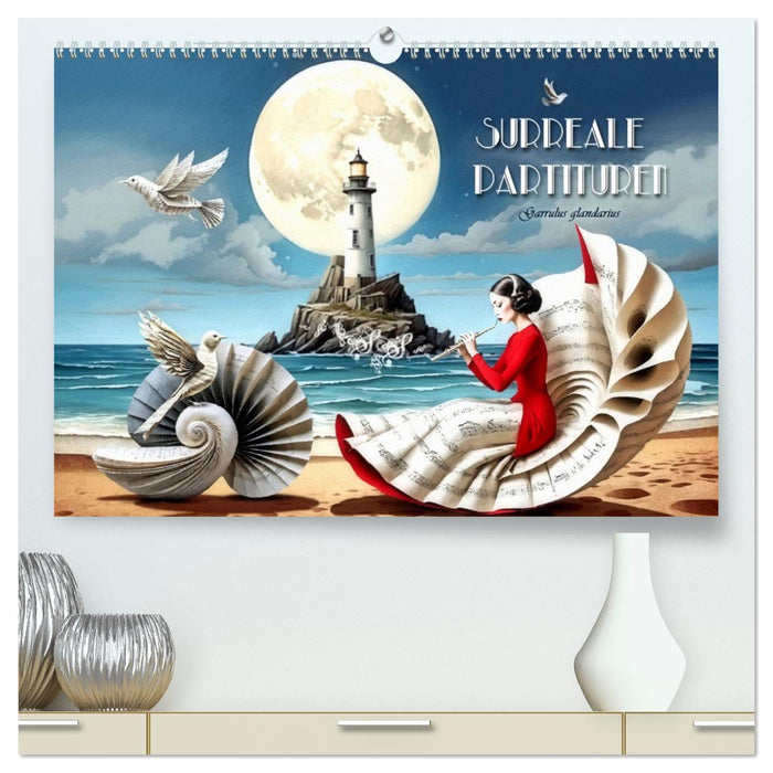 Surreale Partituren (CALVENDO Premium Wandkalender 2026)