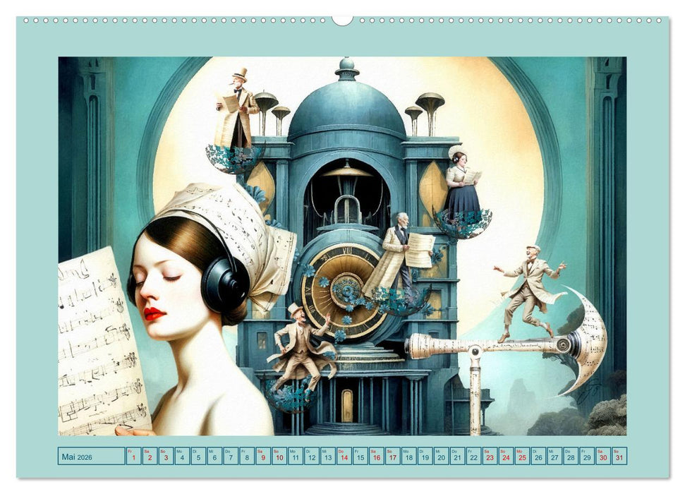 Surreale Partituren (CALVENDO Premium Wandkalender 2026)