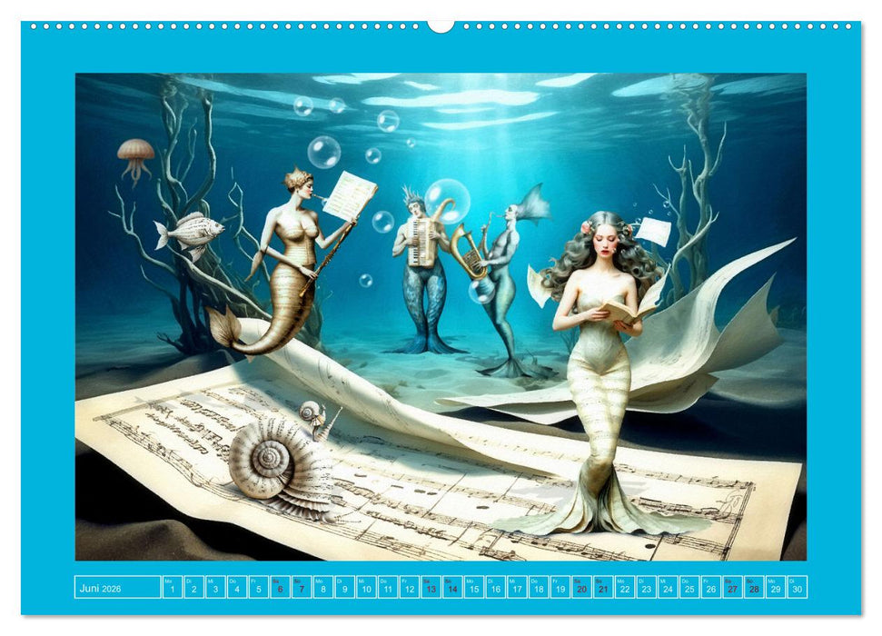 Surreale Partituren (CALVENDO Premium Wandkalender 2026)
