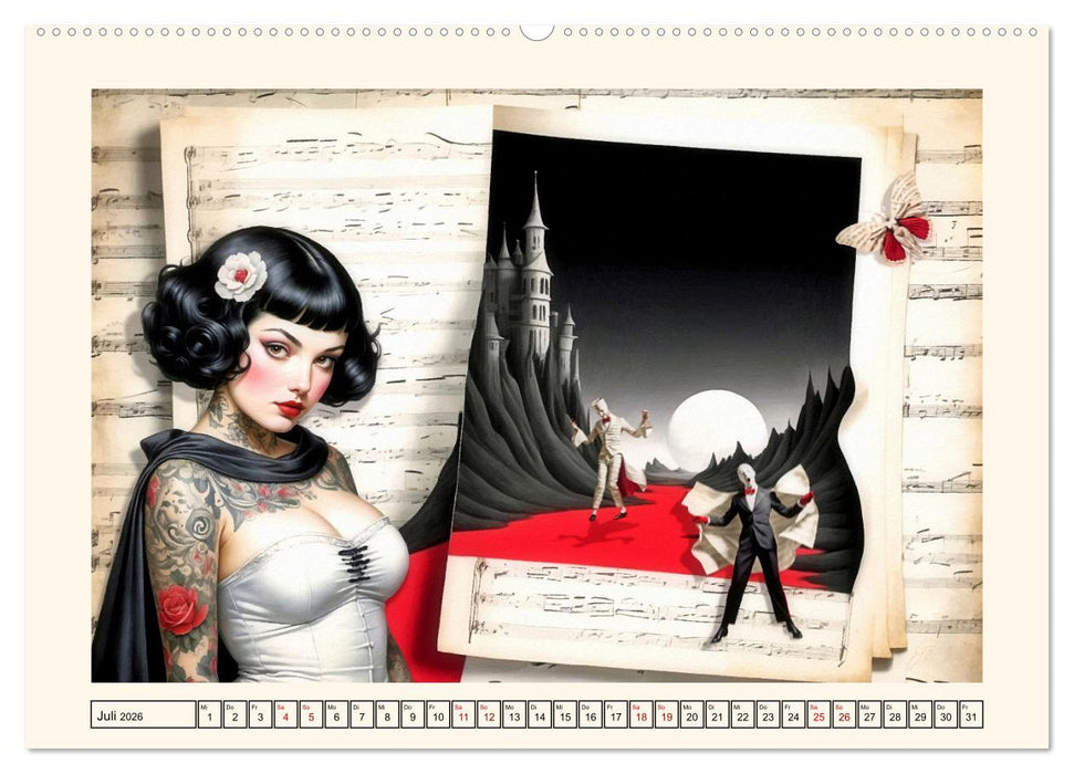 Surreale Partituren (CALVENDO Premium Wandkalender 2026)