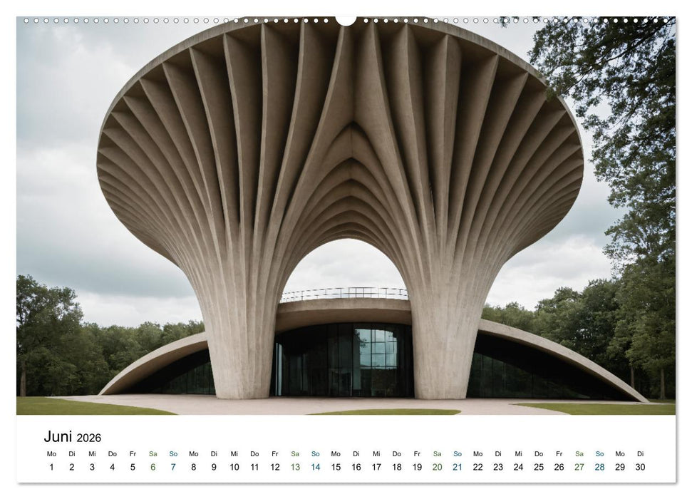 Einsamkeit in Architektur (CALVENDO Wandkalender 2026)