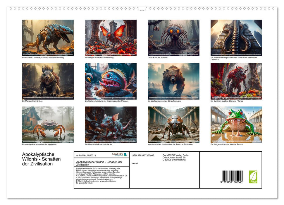 Apokalyptische Wildnis - Schatten der Zivilisation (CALVENDO Premium Wandkalender 2026)