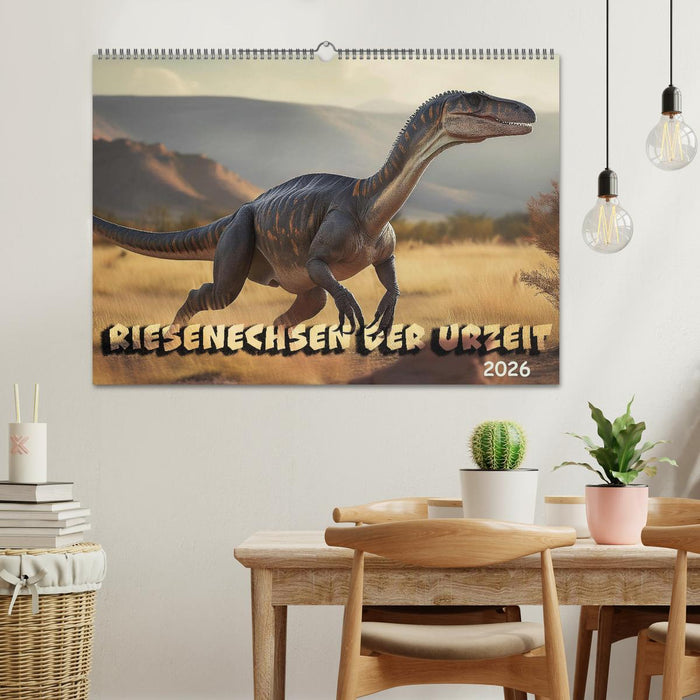 Riesenechsen der Urzeit (CALVENDO Wandkalender 2026)