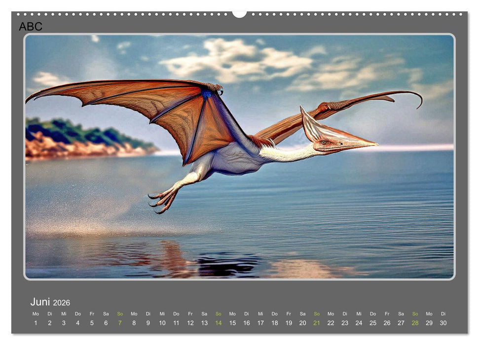 Riesenechsen der Urzeit (CALVENDO Wandkalender 2026)