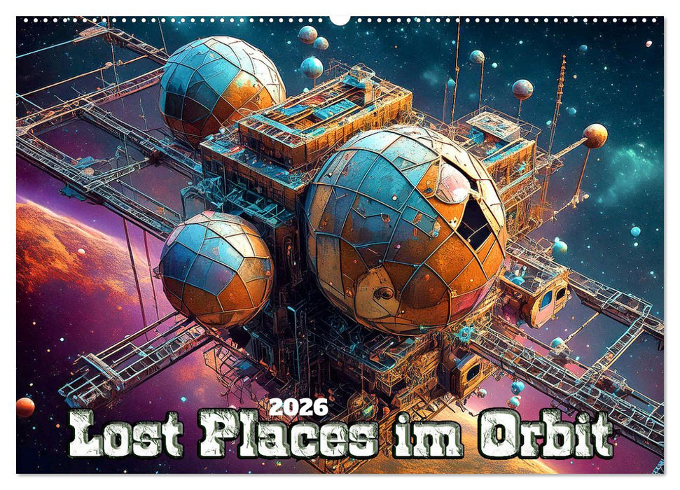 Lost Places im Orbit (CALVENDO Wandkalender 2026)